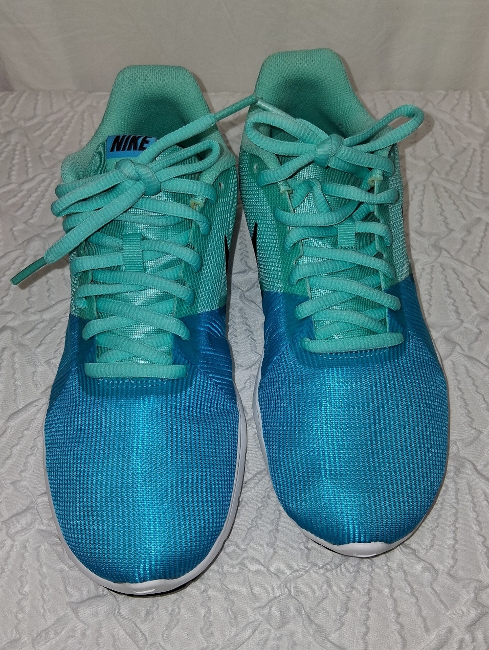 Nike Bl Joux  Teal and Aqua Runner Sneakers Size 6 - Picture 8 of 15